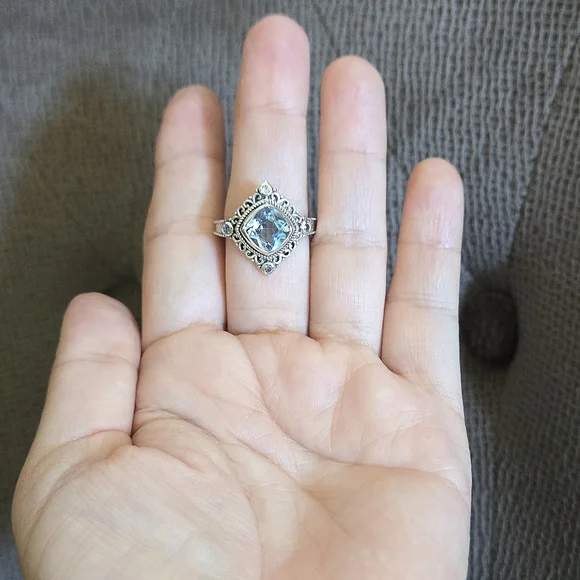 Shivam Blue🩵 Topaz Rhombus Ring💍 - NWT - Picture 12 of 16